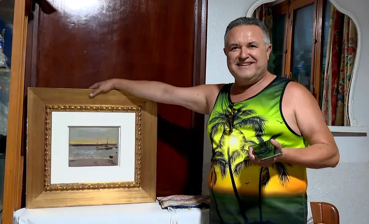 El murciano que recuperó el cuadro de Sorolla recibe un bizum de 1.000 euros como recompensa: «Estoy agradecido»
