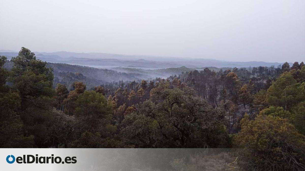 El incendio forestal de Ejulve, en Teruel, se reaviva: las autoridades ordenan desalojar Cuevas de Cañart