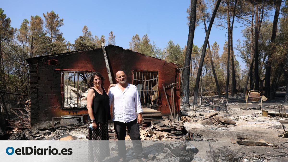 La vuelta de Olga y Javier a una casa en el epicentro del fuego: «Tardaremos 20 o 30 años en recuperar la zona»