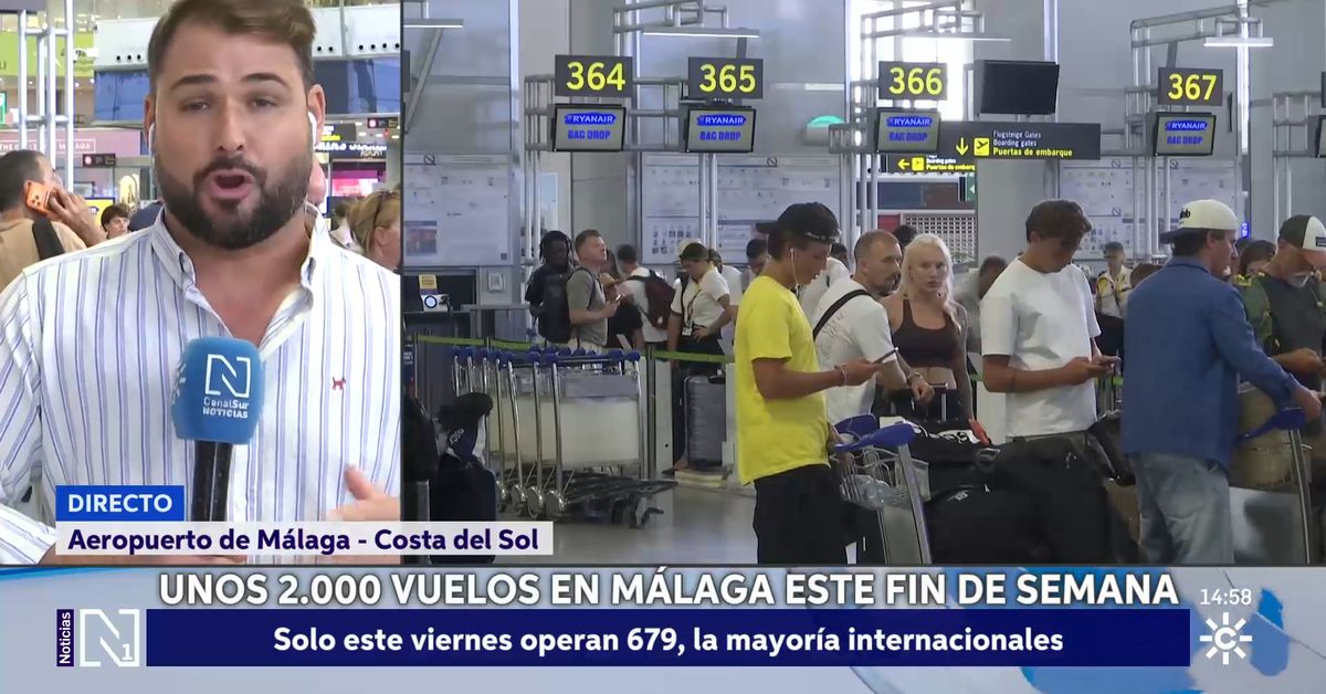 TIEMPO DE VACACIONES: Jornadas de intenso tráfico aéreo en el aeropuerto de Málaga – Canal Sur