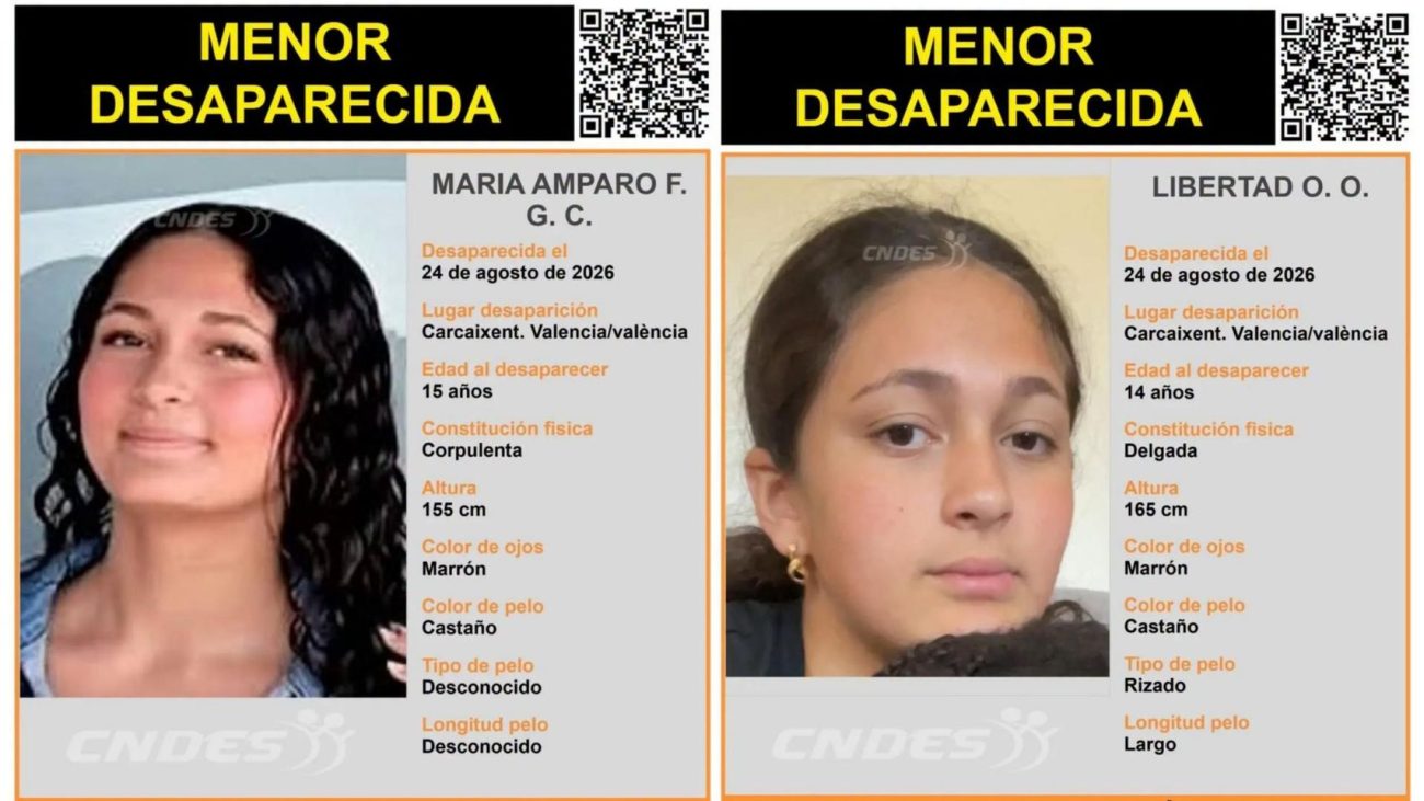 Buscan a dos adolescentes de 14 y 15 años desaparecidas desde hace cinco días en el municipio valenciano de Carcaixent – El Español