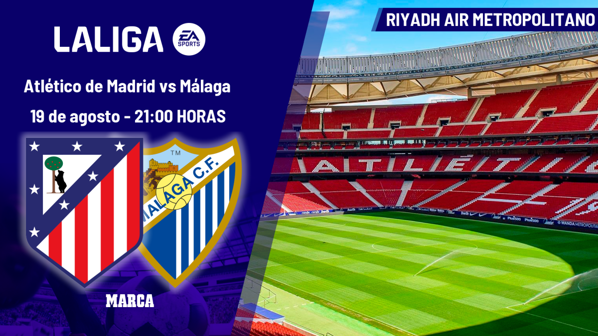 Atlético de Madrid – Málaga: horario, dónde ver en TV y online el partido de la jornada 1 de LaLiga EA Sports – MARCA