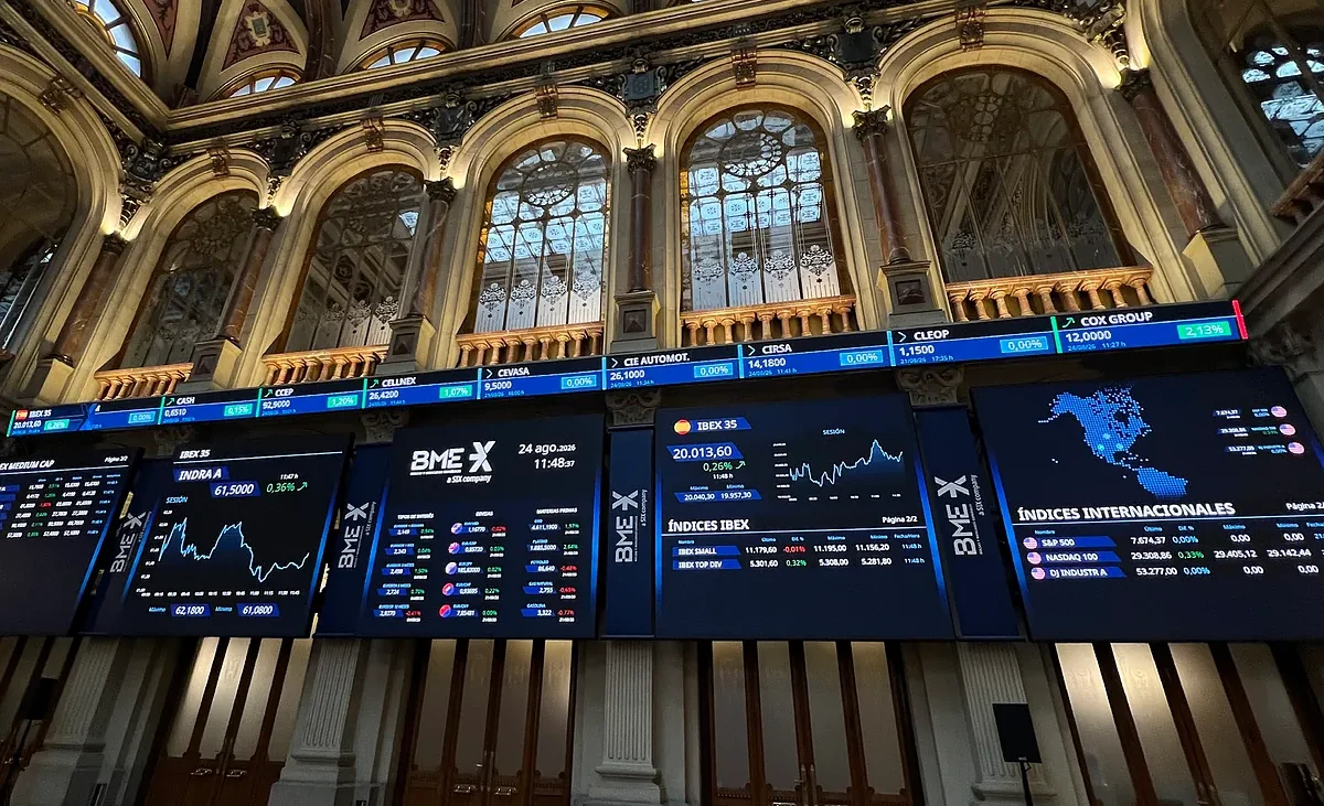 El Ibex espera Jackson Hole por debajo de los 19.900 puntos