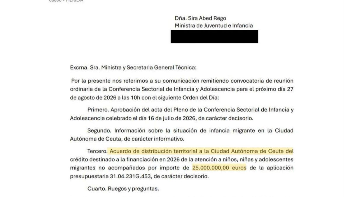 El Ministerio de Juventud desmonta la versión de Guardiola: Extremadura exigió por escrito su «rechazo» al envío de 25 millones a Ceuta