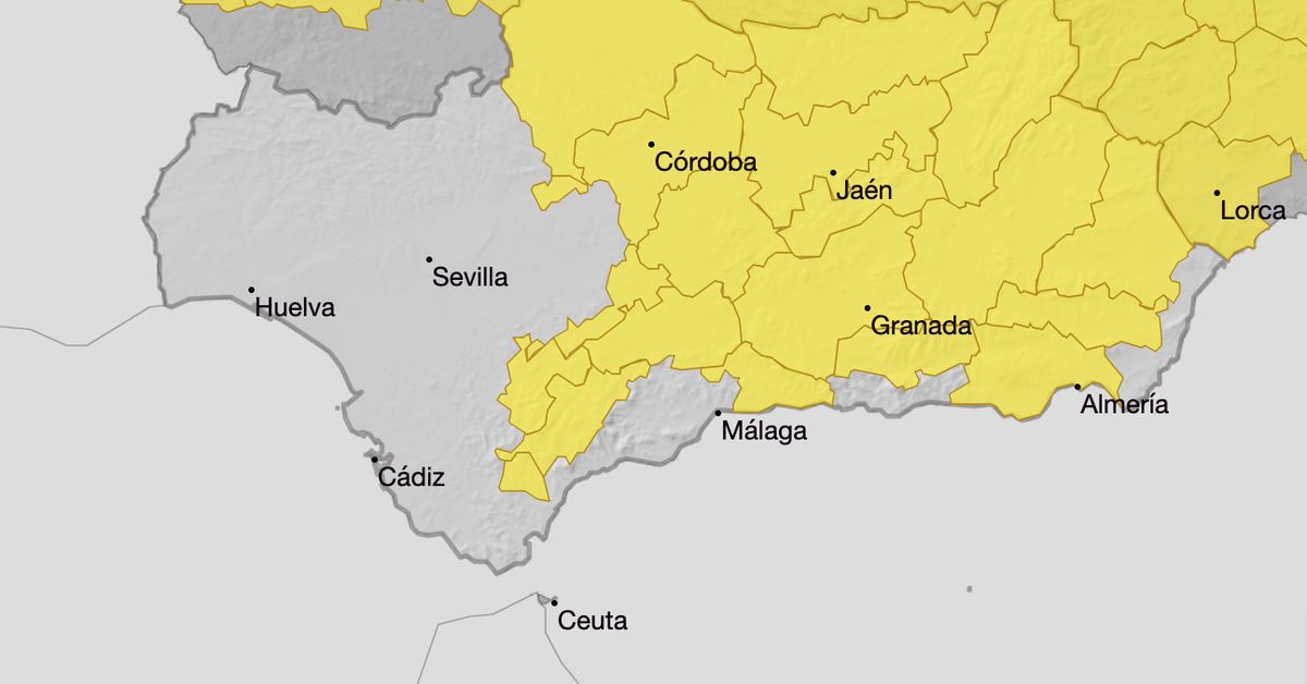 Alerta amarilla por lluvia y tormentas en Andalucía, salvo Huelva – Diario de Sevilla