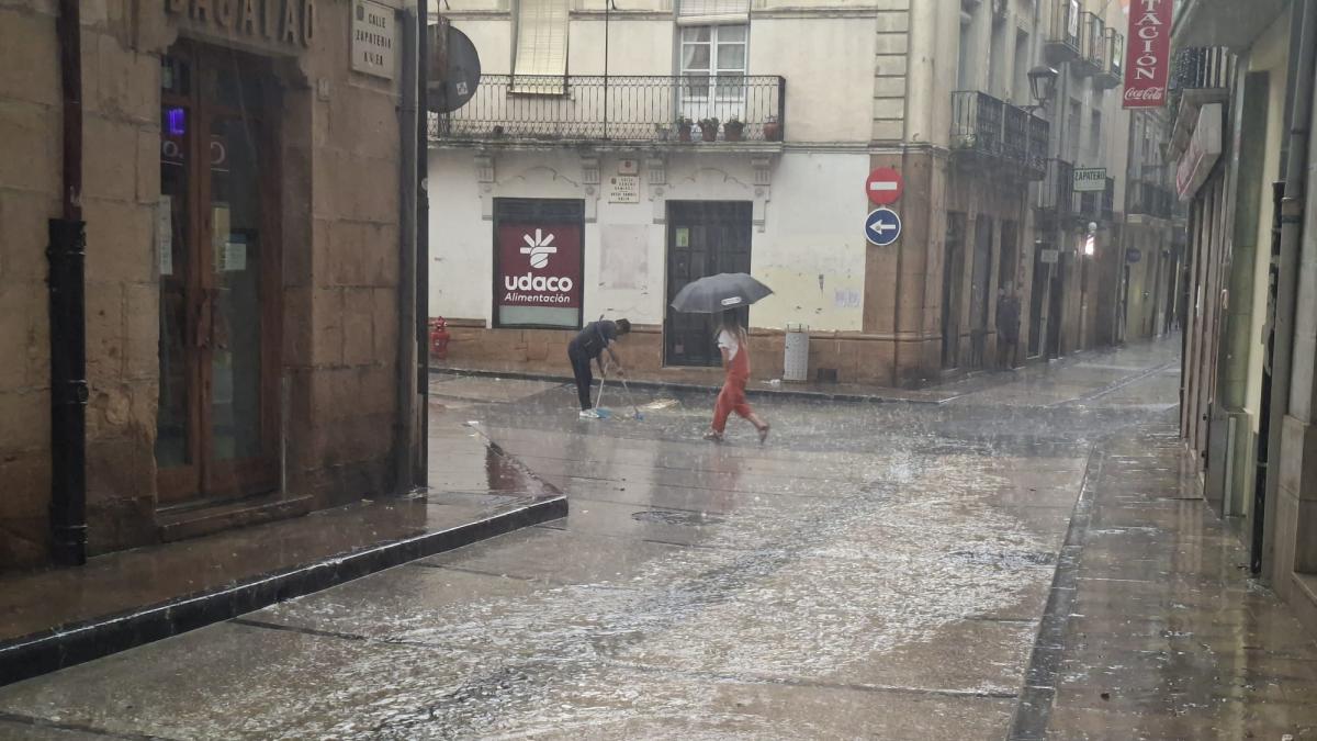 Una tormenta deja 17 litros en Estella en solo veinte minutos y desploma la temperatura 15 grados – Diario de Navarra