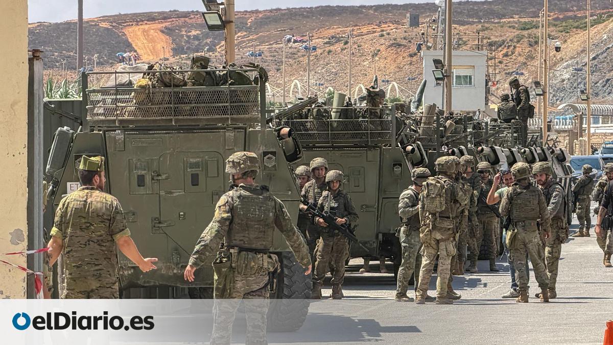 La frontera de Ceuta vive una jornada sin incidencias bajo un fuerte despliegue de seguridad – elDiario.es