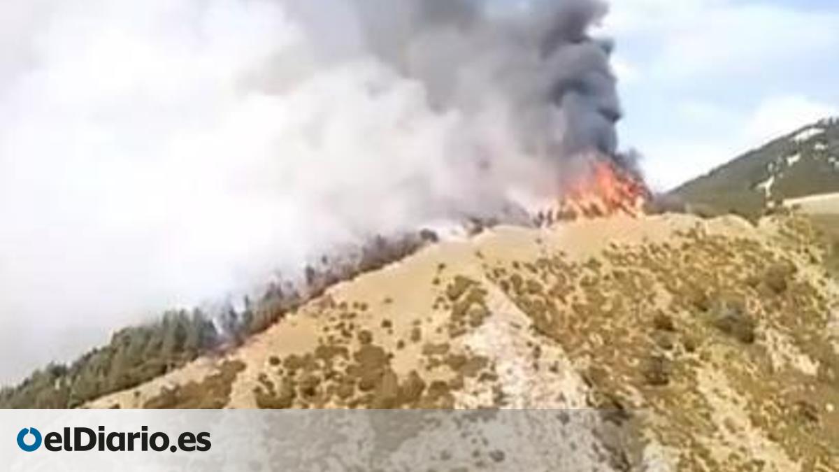 Se mantiene activo un incendio forestal en Aragón a más de 2.000 metros de altitud – elDiario.es