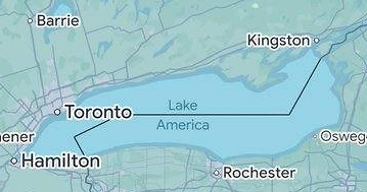 Google Maps cumple el deseo de Trump y cambia el nombre del ‘lago Ontario’ a ‘lago América’ en EE.UU.