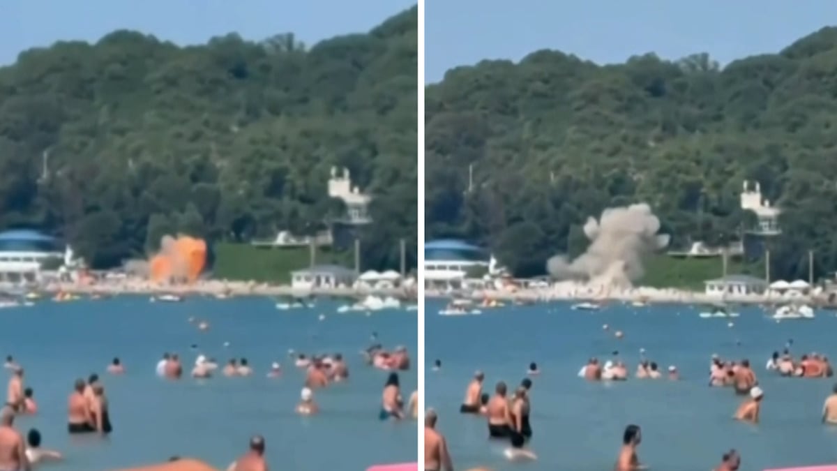 Al menos siete muertos, tres de ellos niños, por la caída de un dron ucranio en una playa de Rusia