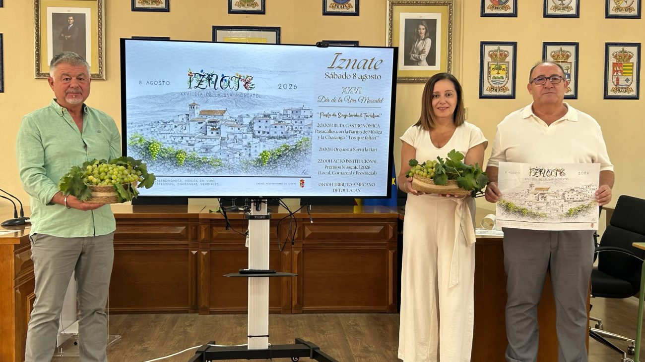 Iznate presenta la vigesimosexta edición de su tradicional Día de la Uva Moscatel