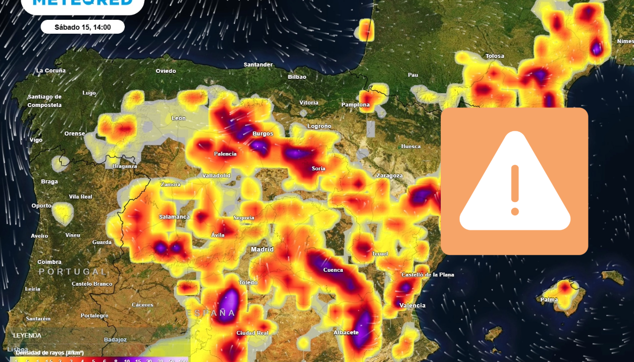 A partir de las 14 horas en Castilla y León las lluvias podrían dejar 50 l/m2 en muy poco tiempo – Meteored España