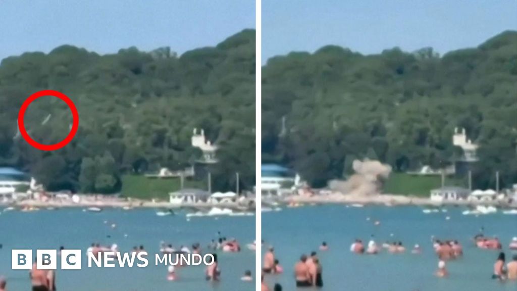 El impactante momento en el que un dron ucraniano explota en una playa del mar Negro: hay al menos 7 muertos y 40 heridos