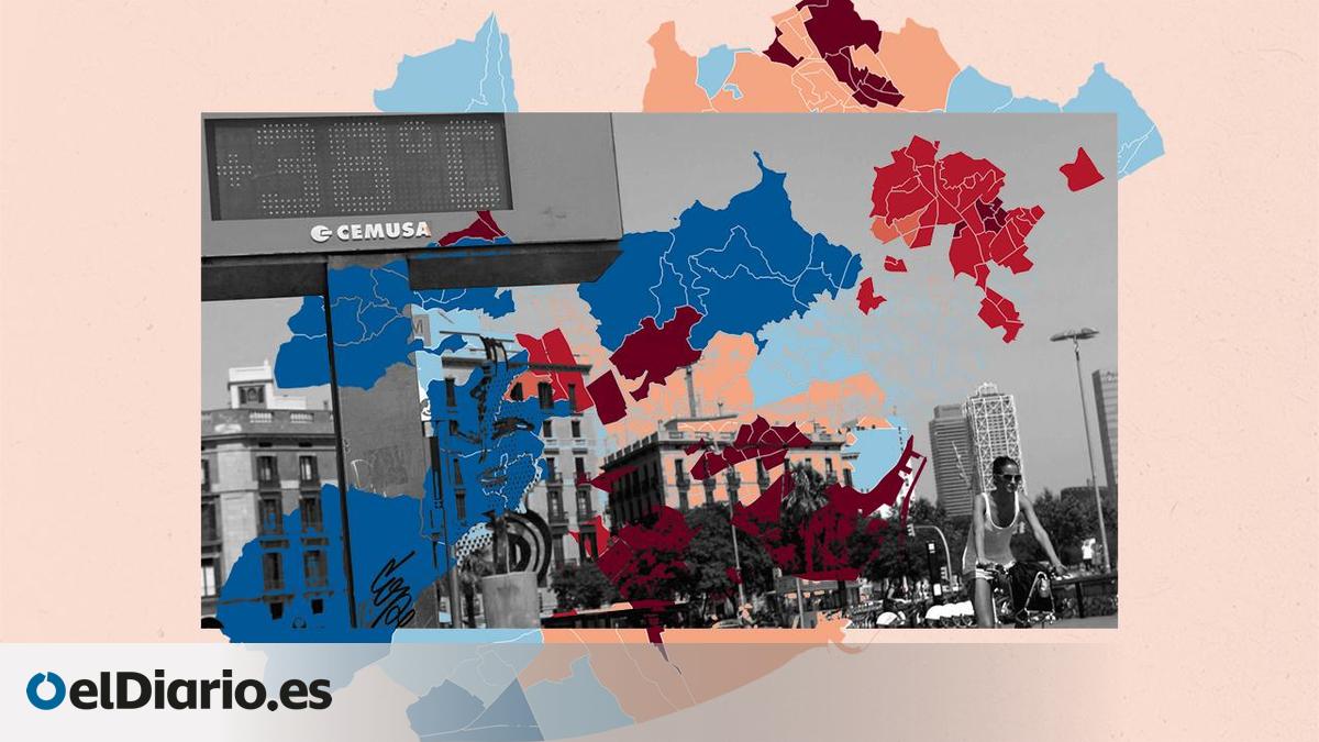 El calor aprieta más en barrios pobres: esta es la brecha en áreas metropolitanas de Madrid, Barcelona, València o Sevilla – elDiario.es
