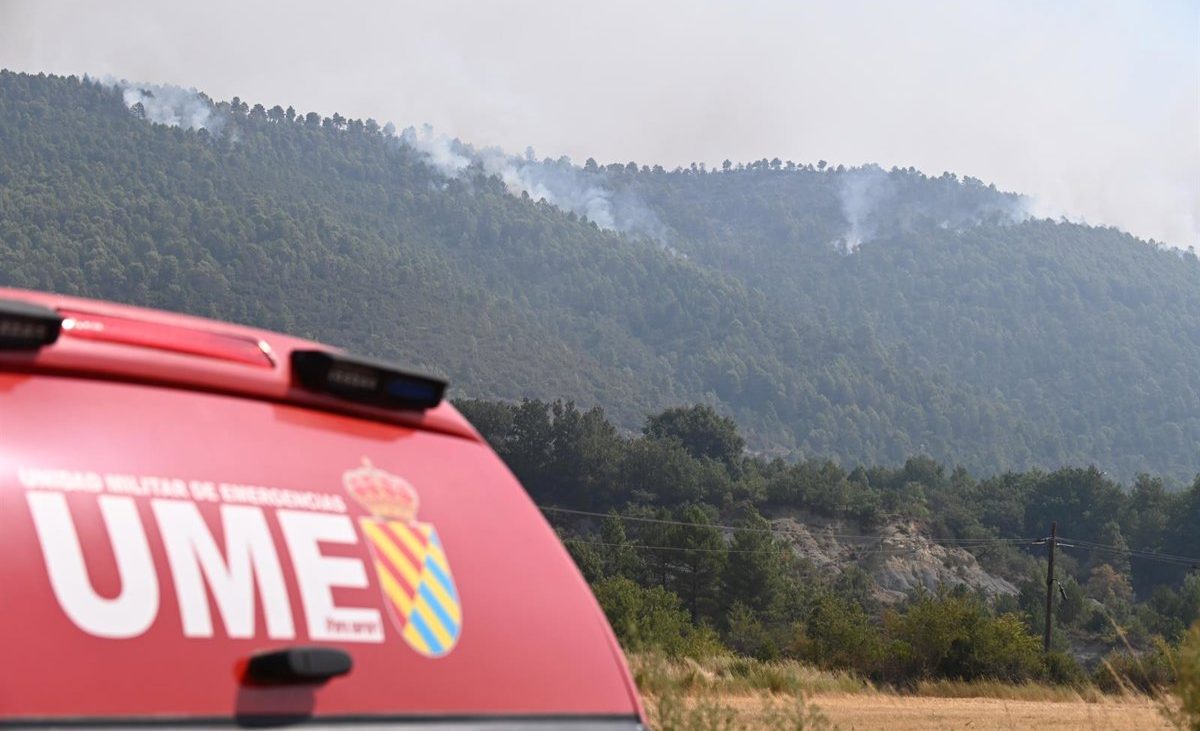 Muere un militar de la UME y dos están heridos en un accidente mientras combatían el fuego en Riglos (Huesca)