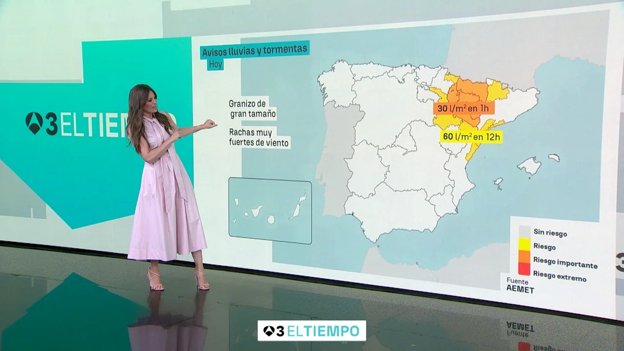 Mercedes Martín: «Las tormentas serán muy fuertes esta tarde en Cataluña y Aragón» – antena3.com