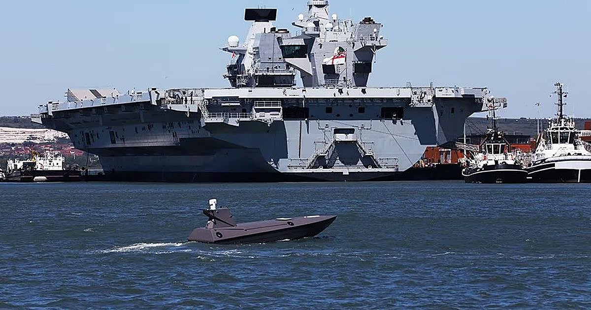 Las cámaras espía de los drones de última generación de la Marina Real británica enviaron datos a China