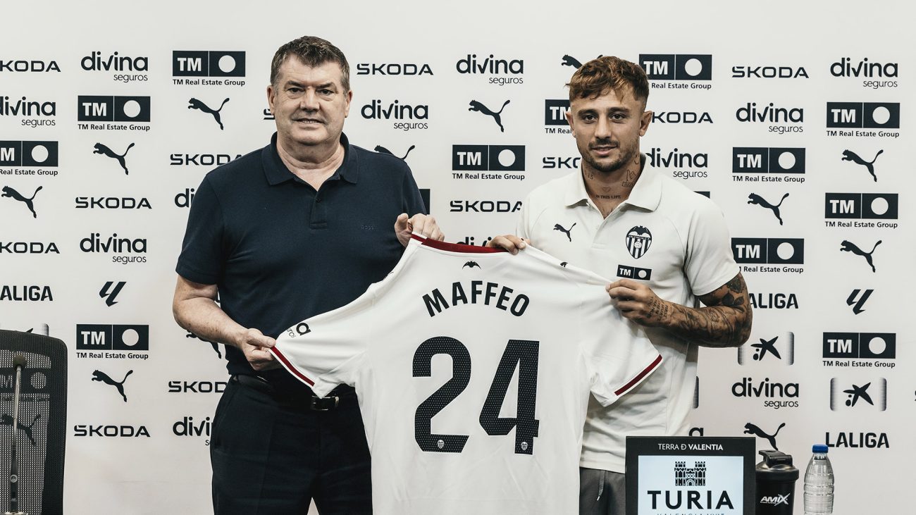 Maffeo: “No dudé ni un segundo en venir al Valencia CF. He visto a una plantilla muy comprometida” – Valencia CF