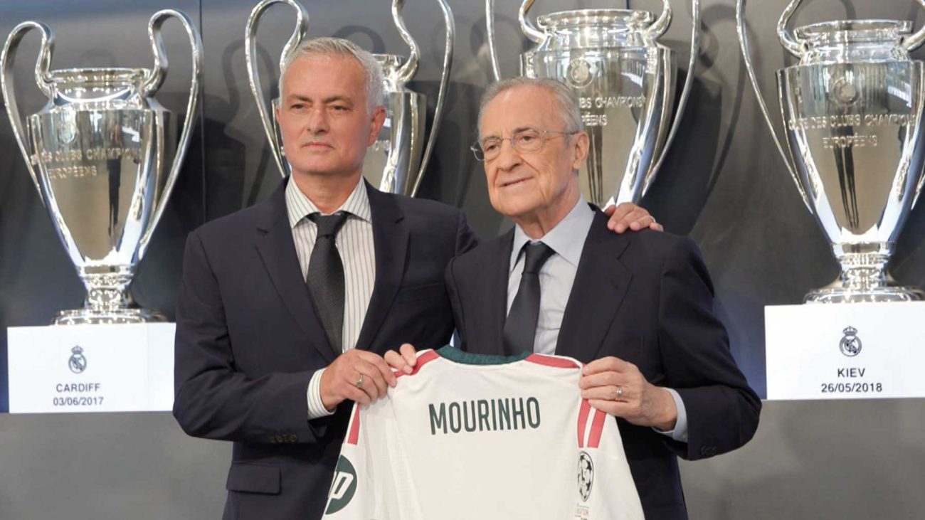Mourinho presentado como entrenador del Real Madrid en un acto privado con Florentino Pérez – okdiario.com