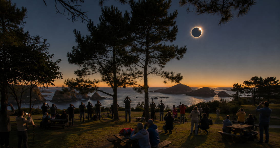 Guía para disfrutar del eclipse en Asturias: consejos y horarios – Turismo Asturias