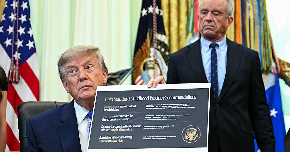 Trump revoluciona el calendario de vacunas y reduce las exigencias gubernamentales