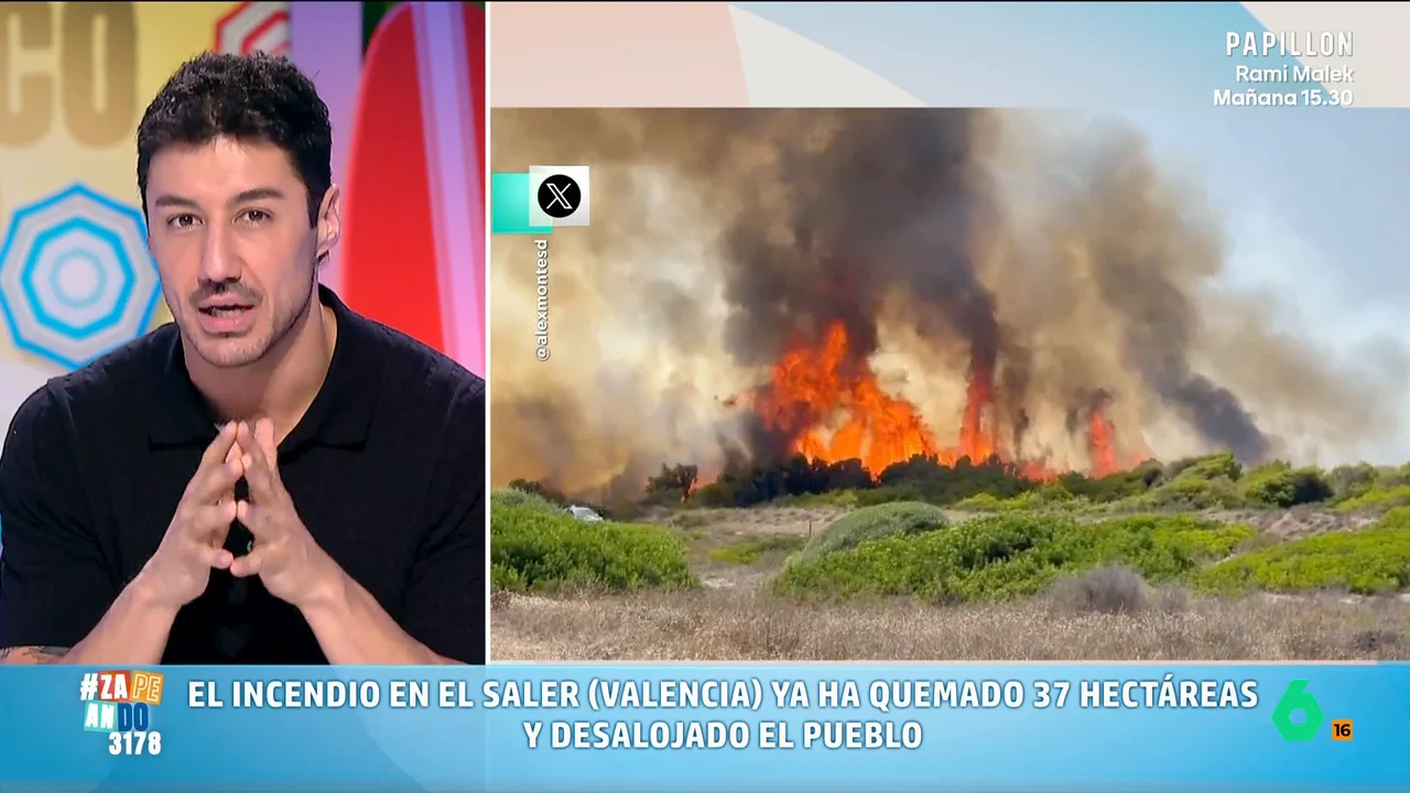Francisco Cacho comparte la última hora del incendio de El Saler (Valencia), en vídeo – LaSexta